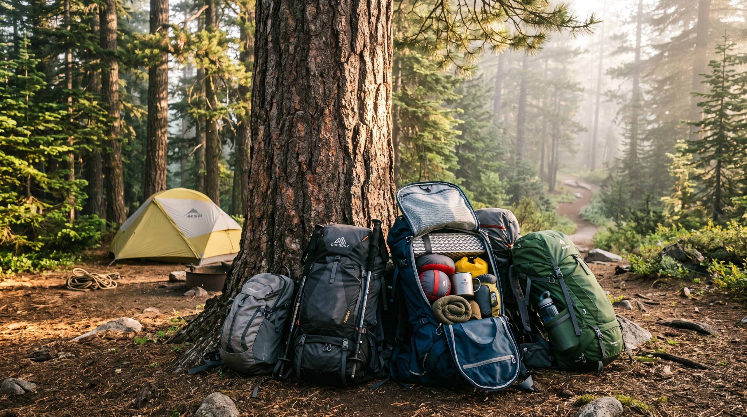 Best camping backpacks hero image